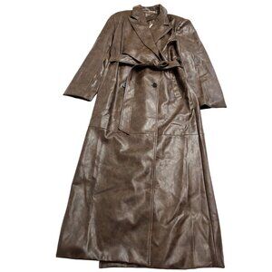 VRG GRL Zoa Trench Coat in Coffee
